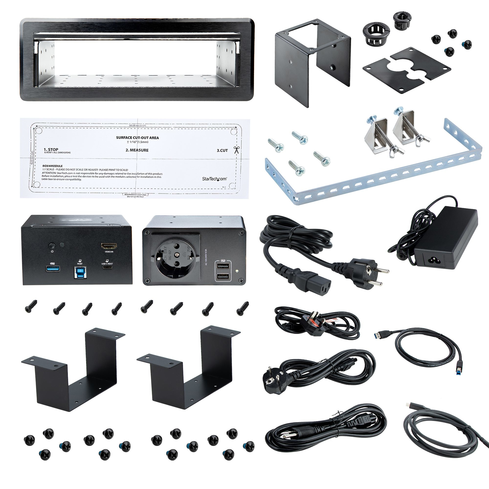 StarTech.com Conference Room Docking Station with Power/Charging; Table Connectivity Box, Universal USB-C Laptop Dock – image 7