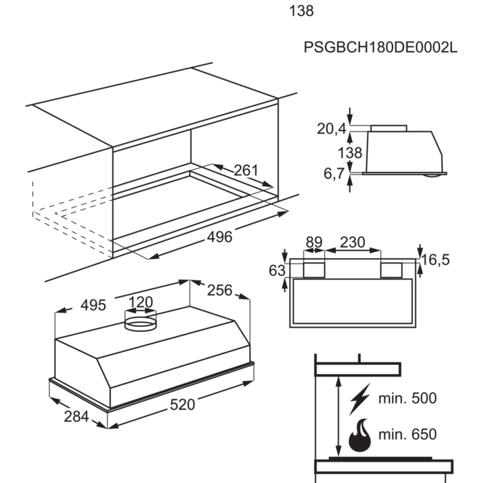 AEG DGB1522S Built-in Stainless steel 270 m³/h – image 5