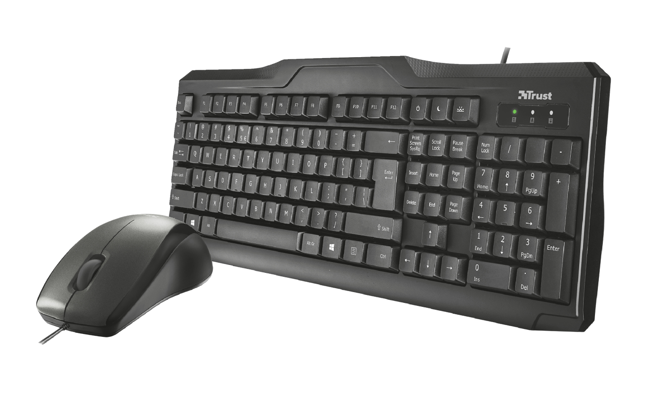 Trust Wired Keyboard and Mouse - Black – image 2