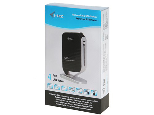 i-tec LAN2USB4 interface hub Black, Silver – image 4