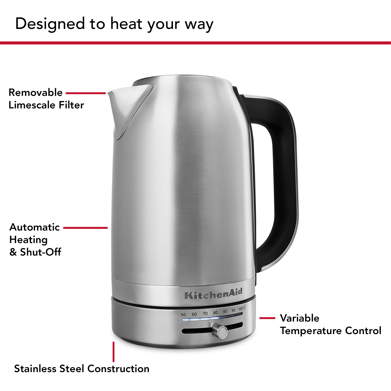 KitchenAid 5KEK1701BSX electric kettle – image 2