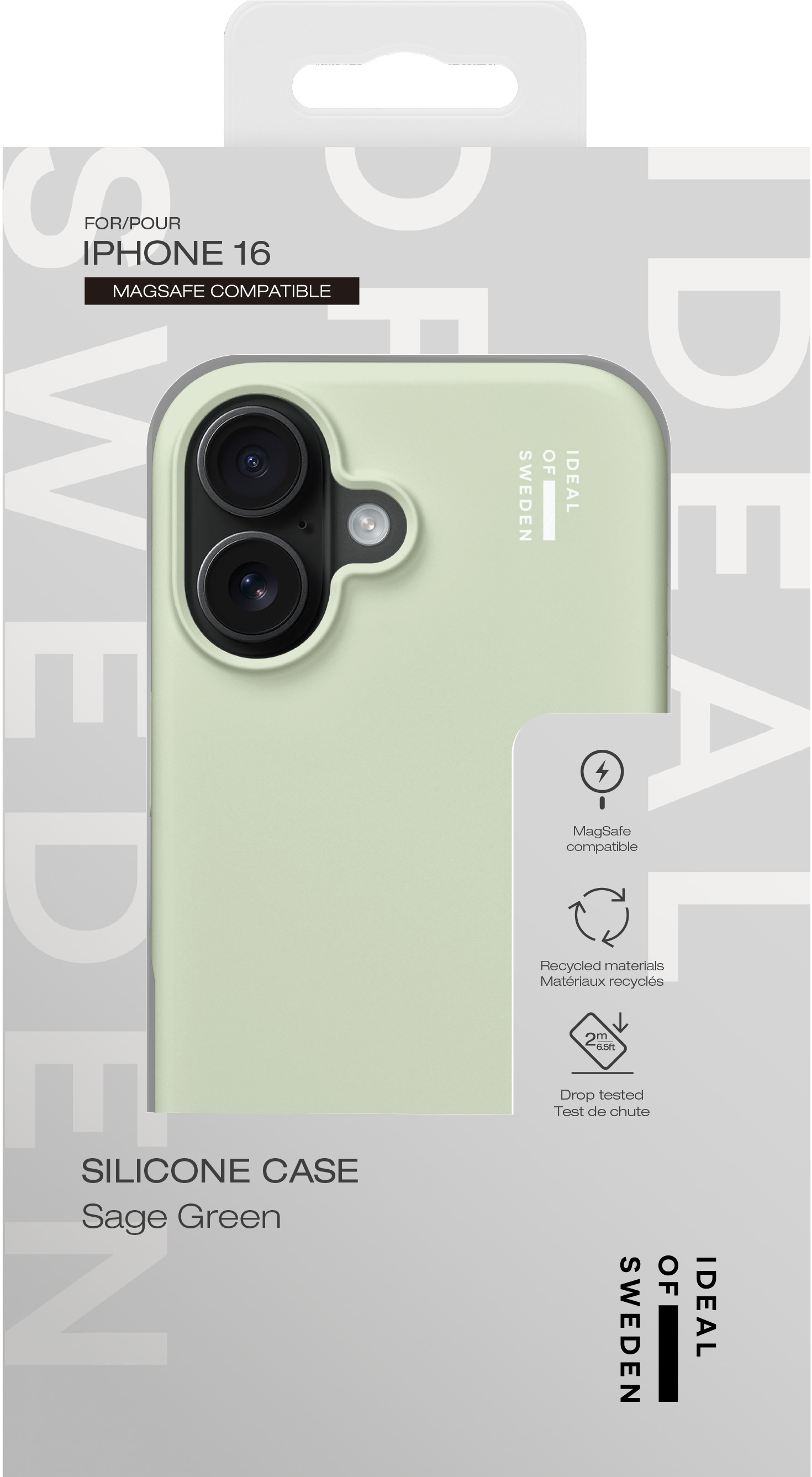 iDeal of Sweden Silicone Case MagSafe iPhone 16 Sage Green – image 5