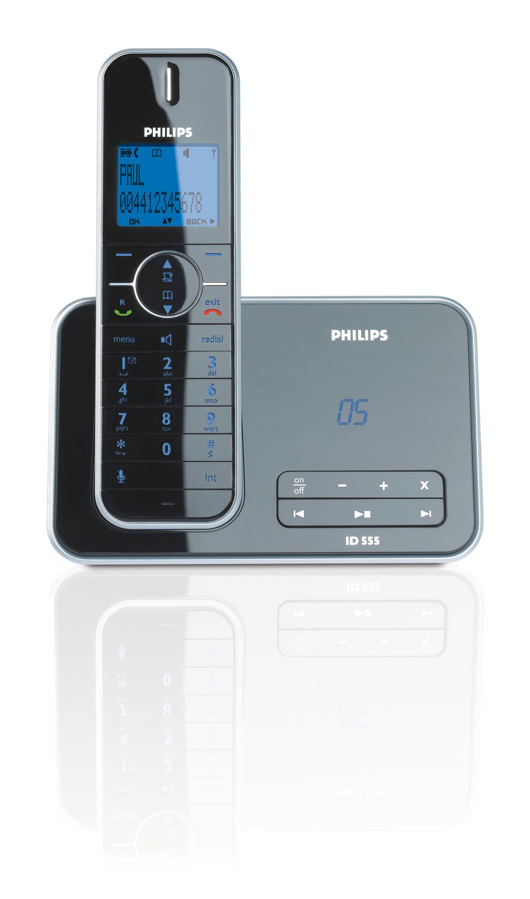 Philips Design collection Cordless phone with answering machine ID5551B/05