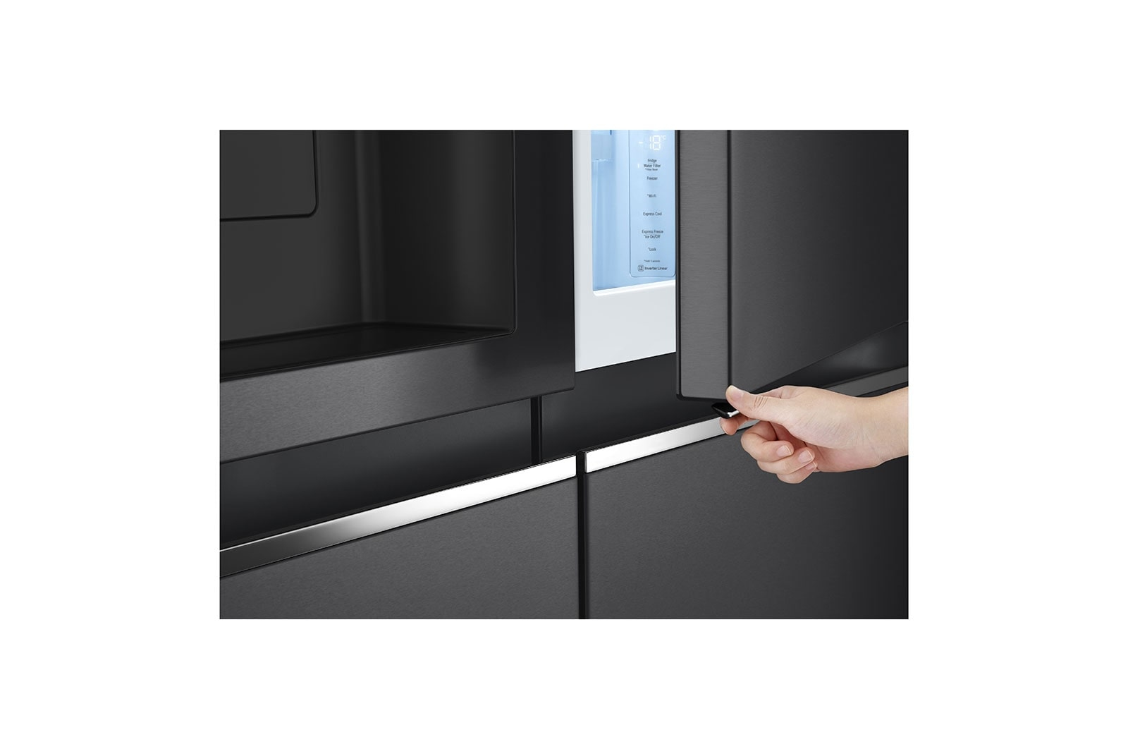 LG GSJV80MCLF side-by-side refrigerator Freestanding – image 9