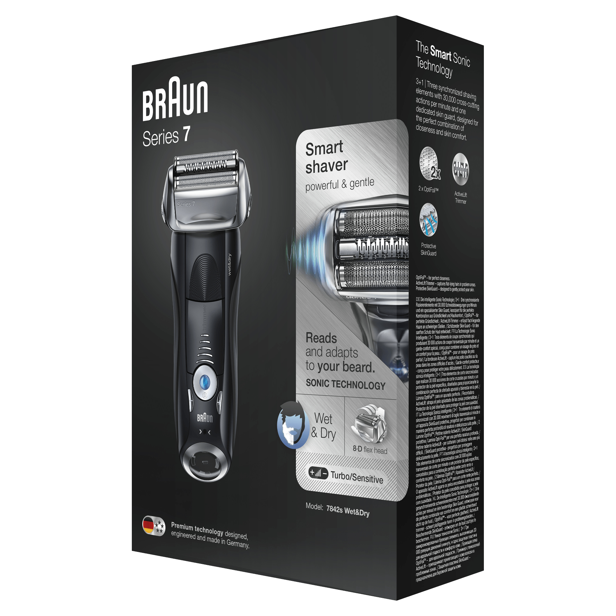 Braun Series 7 Electric Shaver For Men 7842s, With Travel Case – Black – image 2