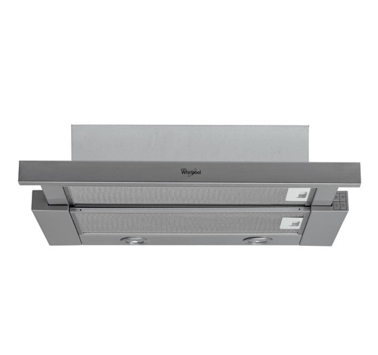 Whirlpool AKR747IX1 cooker hood Semi built-in (pull out) Stainless steel 400 m³/h – image 1