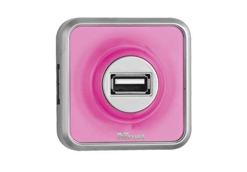 Trust 4 Port USB 2.0 Micro Hub - Pink, 4 Pack – image 5