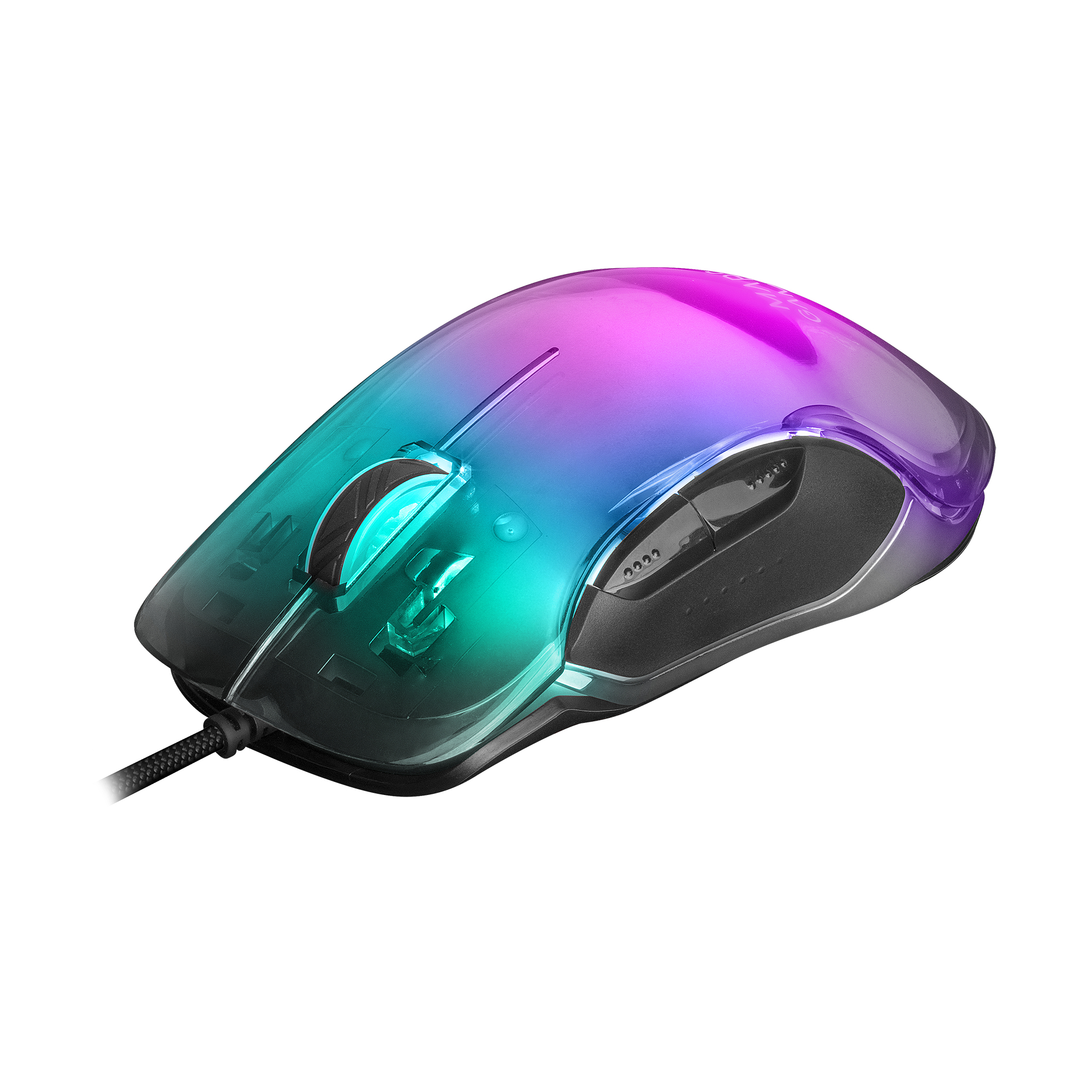 Mars Gaming MMGLOW Gaming Mouse RGB Chroma-Glow Mirror Finish 12800 DPI Black – image 4