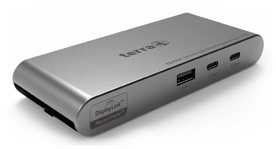 TERRA 1480459 laptop dock/port replicator Wired USB 3.2 Gen 2 (3.1 Gen 2) Type-C Light grey, Dark Grey – image 1