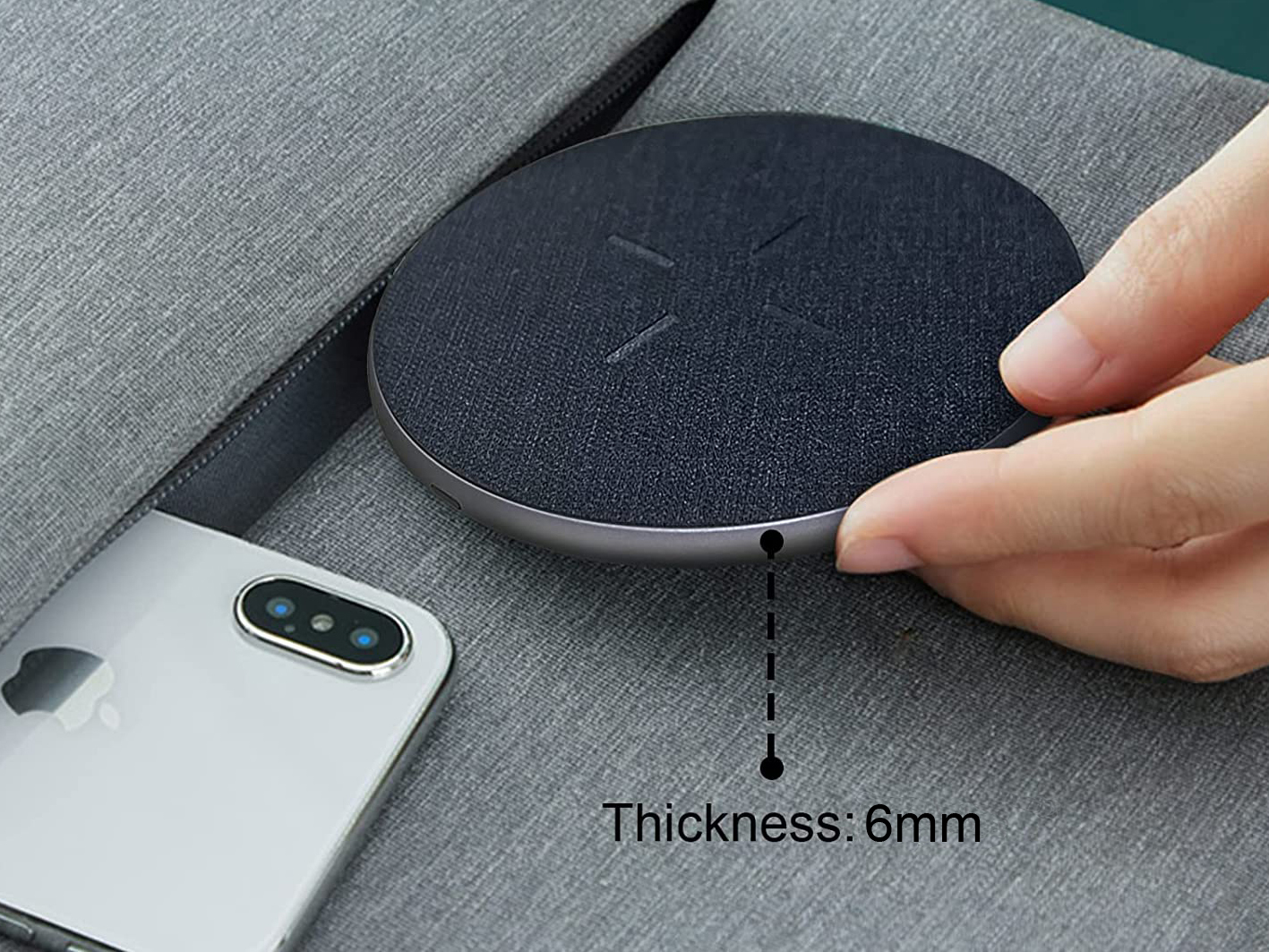 Conceptronic GORGON03G mobile device charger Headset, Smartphone Grey USB Wireless charging Fast charging Indoor – image 4