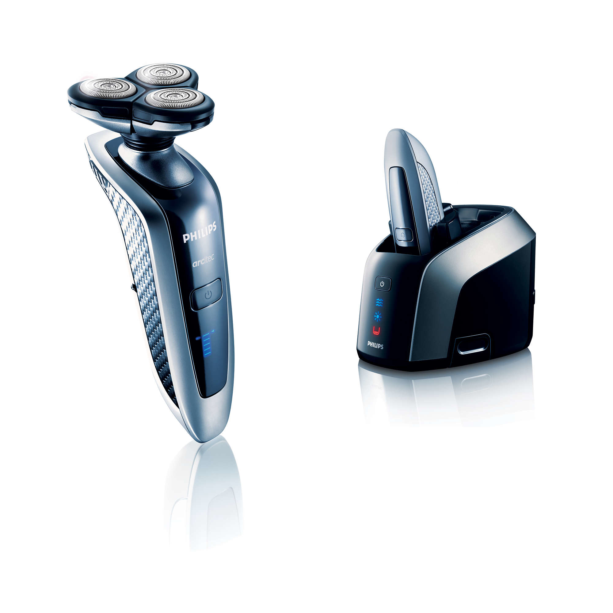 Philips arcitec RQ1085/21 men's shaver Rotation shaver Trimmer Black, Silver