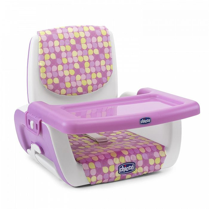 Chicco 00079036490000 Mama Sandalyesi Yükseltici - Mor, Beyaz, 15 kg