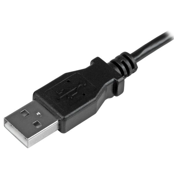 Resim StarTech.com 0.5m USB-A - Sol Açılı Micro-USB 2.0 Kablo