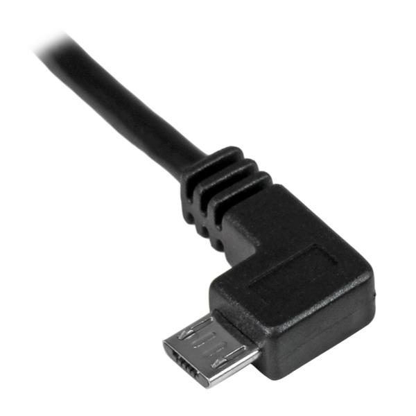Resim StarTech.com 0.5m USB-A - Sol Açılı Micro-USB 2.0 Kablo