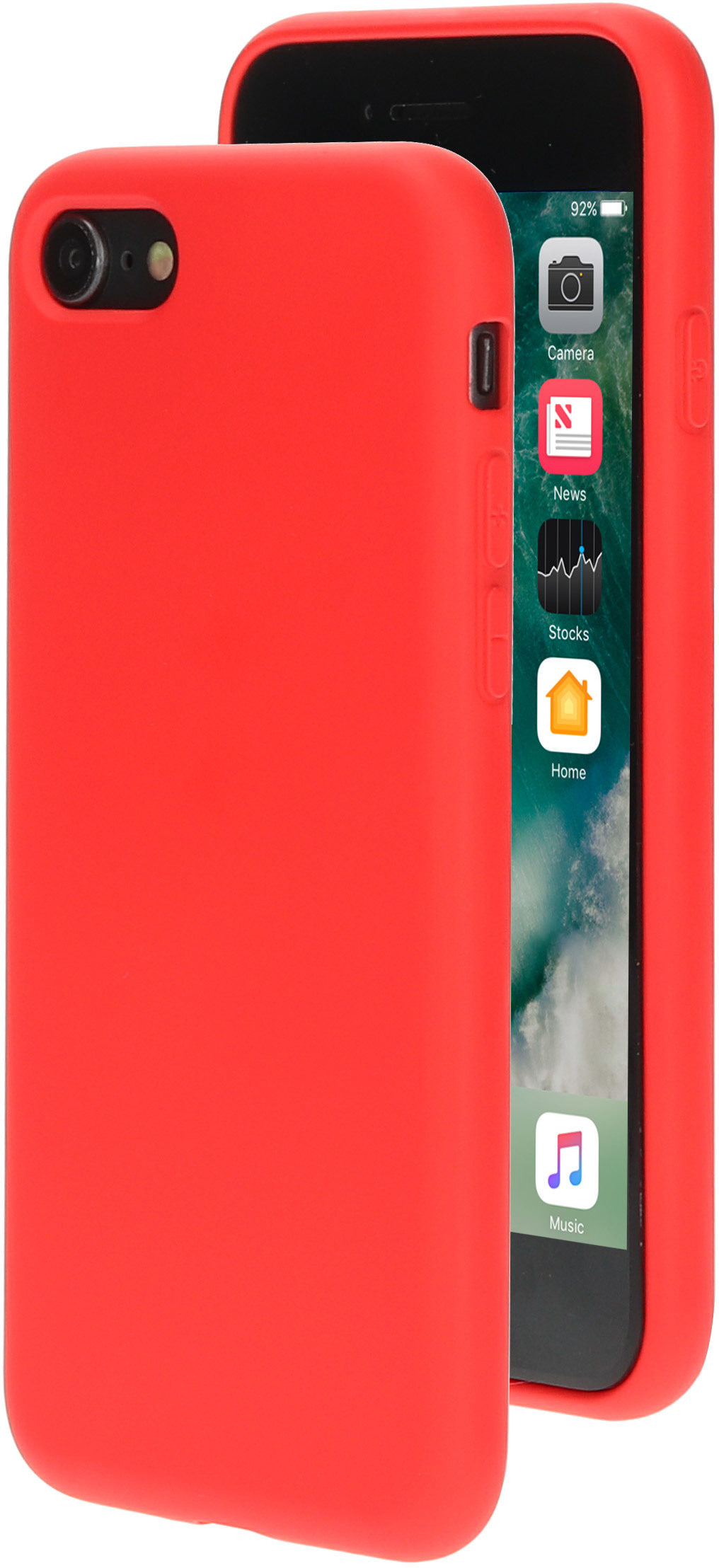 Mobiparts Silicone Cover Apple iPhone 7/8 Scarlet Red