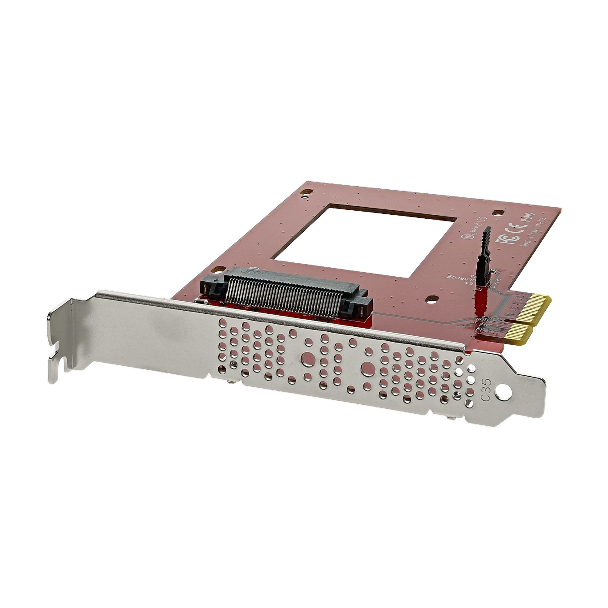 StarTech.com U.2 to PCIe 4.0 x4 NVMe SSD Adapter PEX4SFF8639