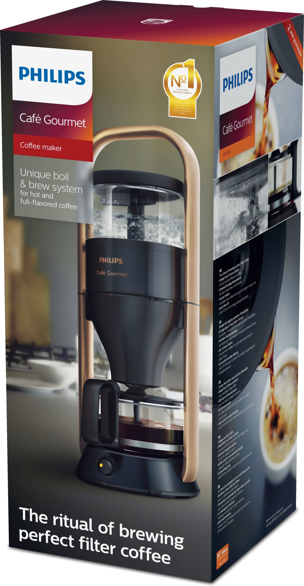 Philips Café Gourmet HD5408/70 coffee maker Fully-auto Drip coffee maker – image 5