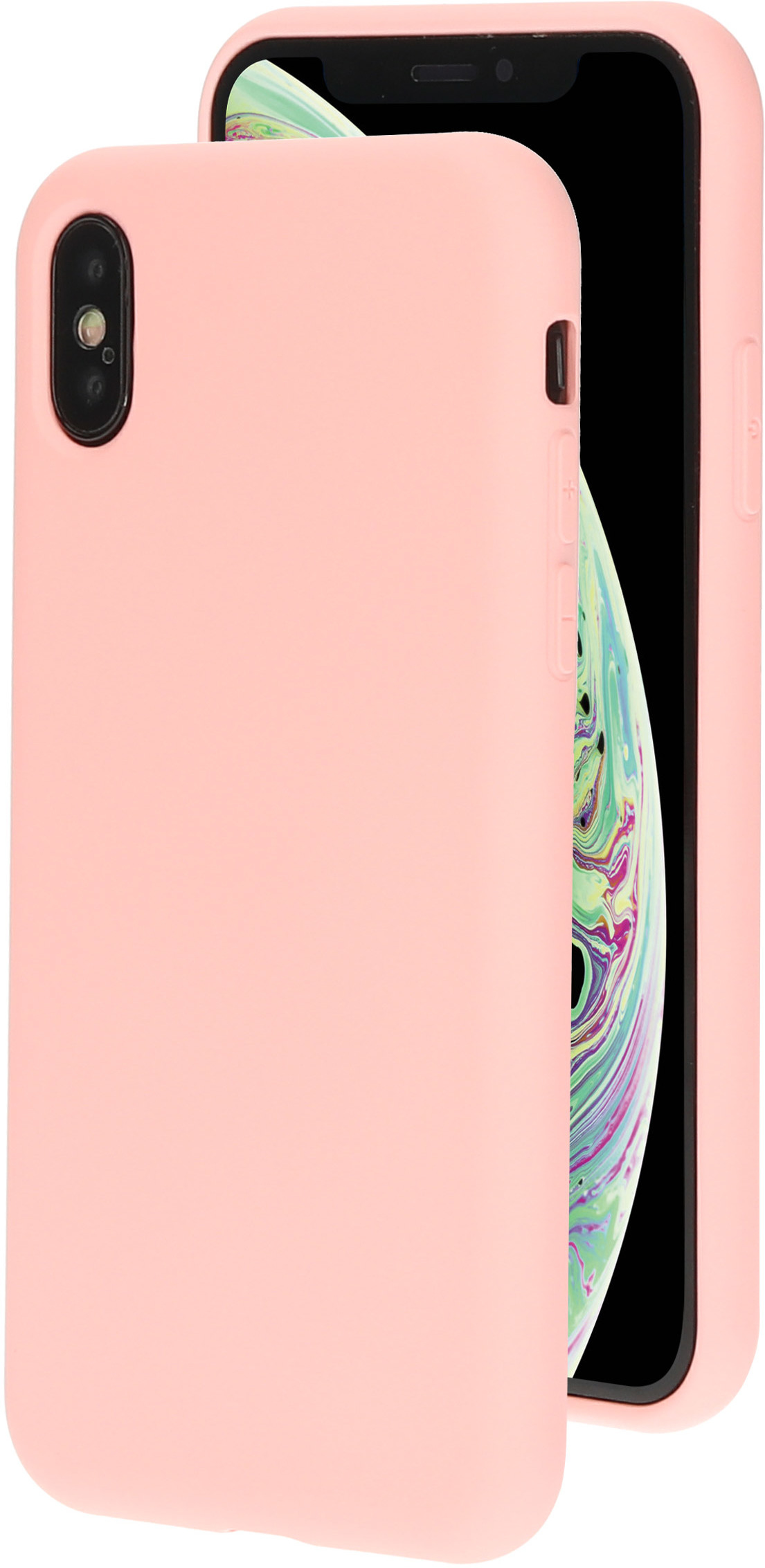 Mobiparts Silicone Cover Apple iPhone X/XS Blossom Pink