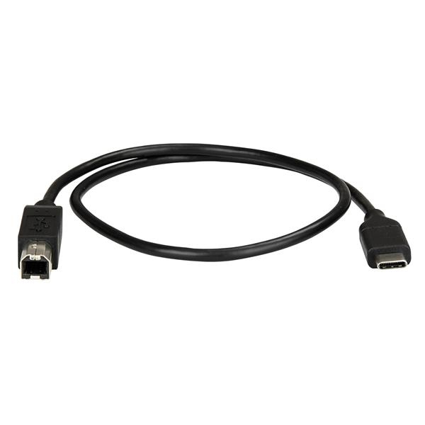 Resim StarTech.com USB2CB50CM USB 2.0 C - B Kablosu, 0.5m, Siyah