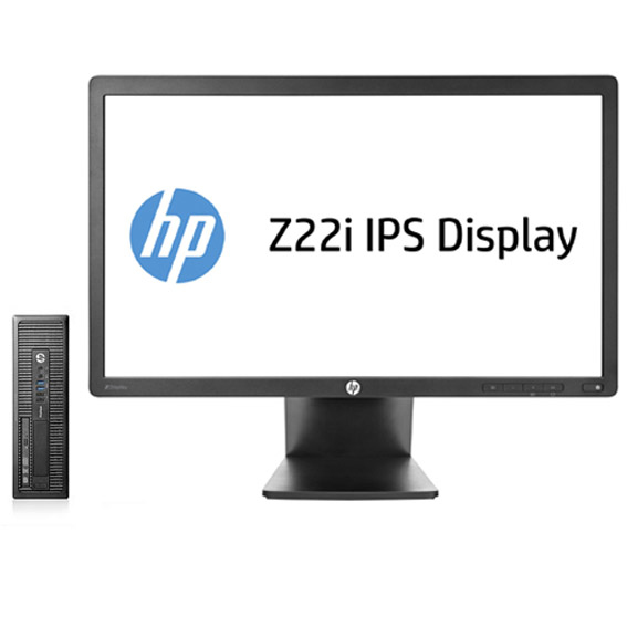 HP DESKTOP BUNDEL (J7C45ET+D7Q14AT) ProDesk 600 SFF Core i3-4160 + Z22i monitor – image 1