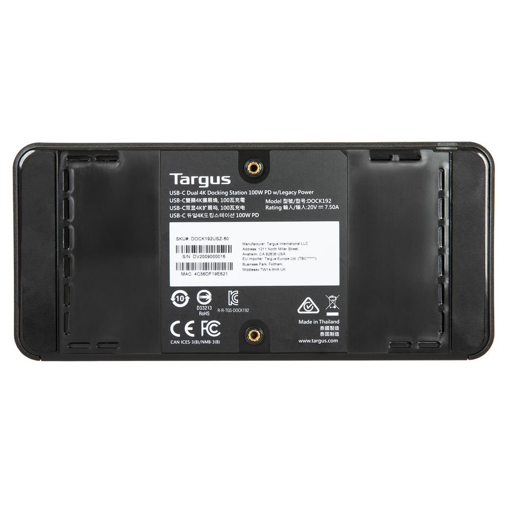 Targus DOCK182 laptop dock/port replicator Wired USB 3.2 Gen 2 (3.1 Gen 2) Type-C Black – image 5