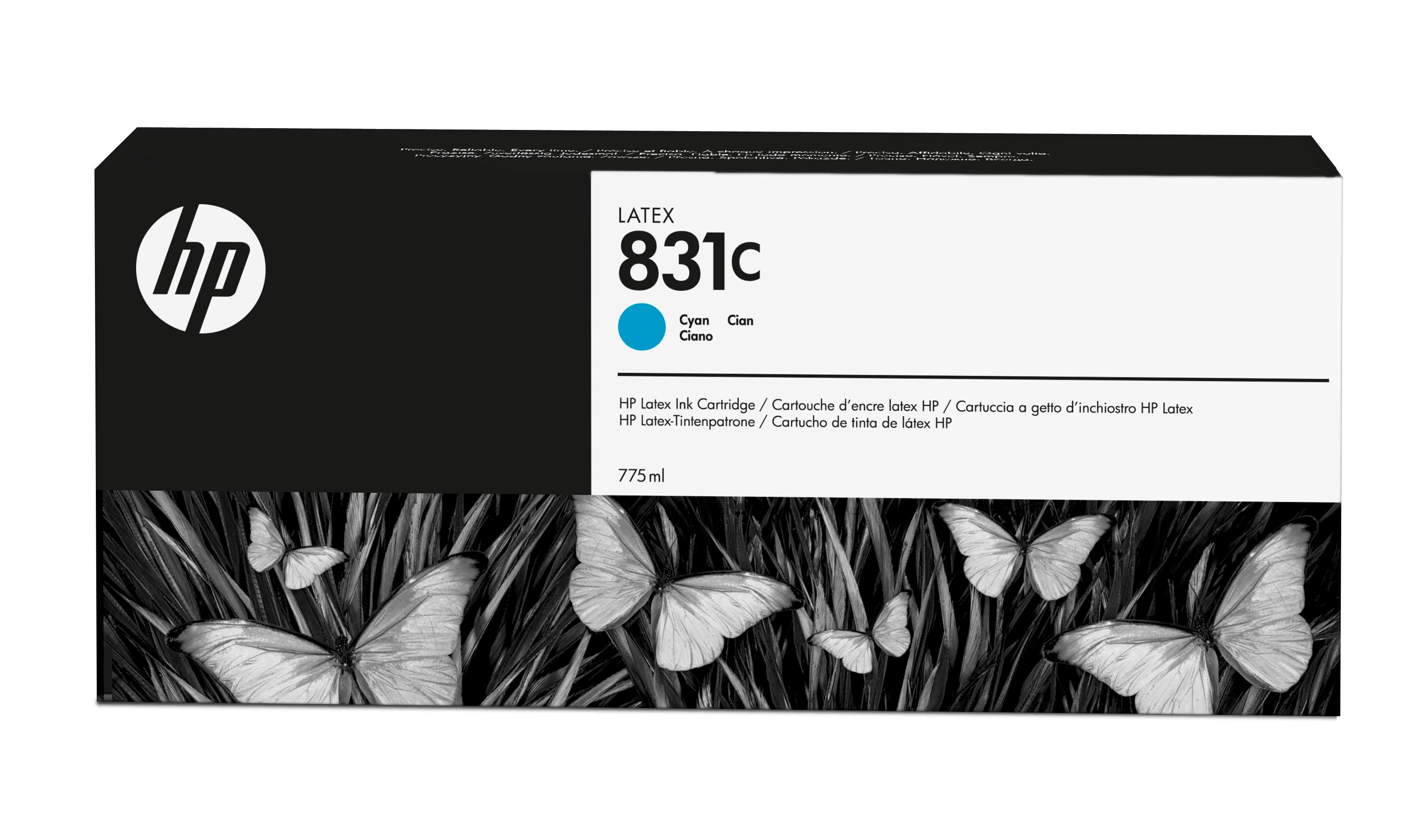 HP INC 831C 775-ML CYAN LATEX INK