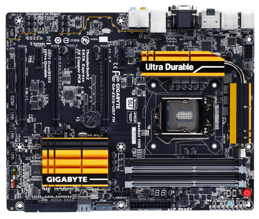 GIGABYTE Z97X-UD7-TH motherboard Intel® Z97 LGA 1150 (Socket H3) ATX – image 3