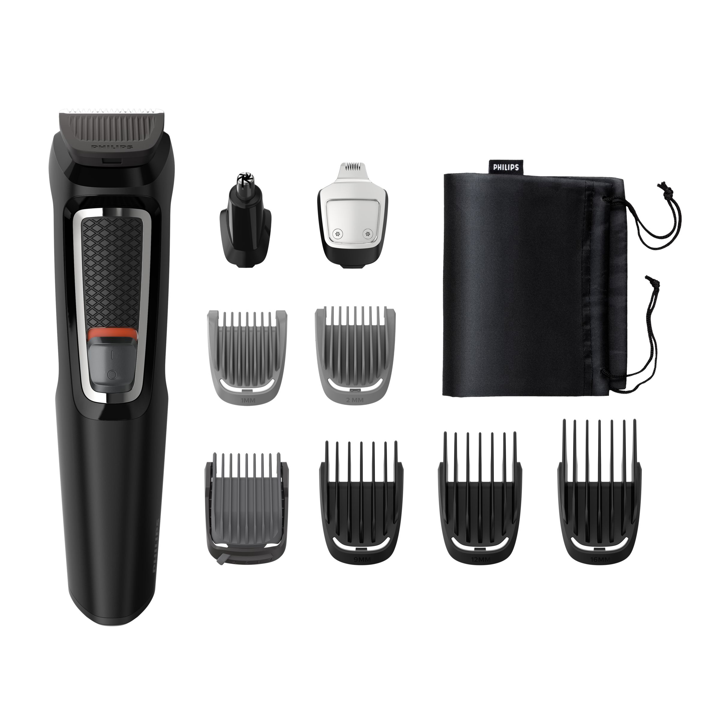 Philips MULTIGROOM Series 3000 rasoio rifinitore all-in-one 9 in 1 con 9 accessori per barba capelli e naso MG3740/15