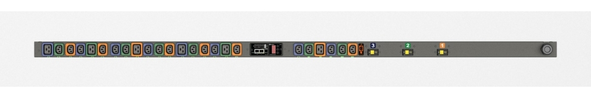 Vertiv Geist MNS3EGB1-24PH68-3TL15A0A10-S-A power distribution unit (PDU) 24 AC outlet(s) 0U Black