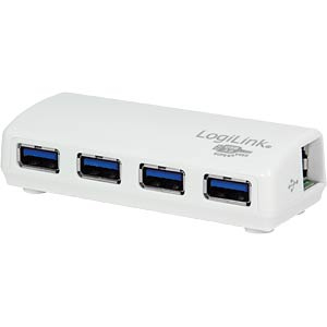 LogiLink UA0205 interface hub 5000 Mbit/s White – image 1