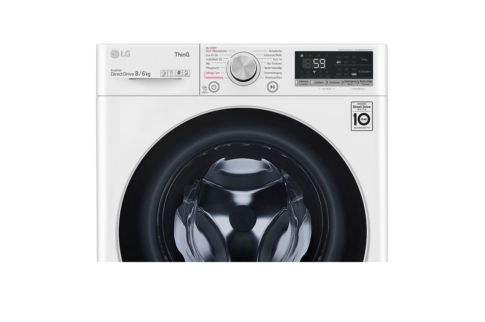 LG V4WD86S1B washer dryer Built-in Front-load White – image 6
