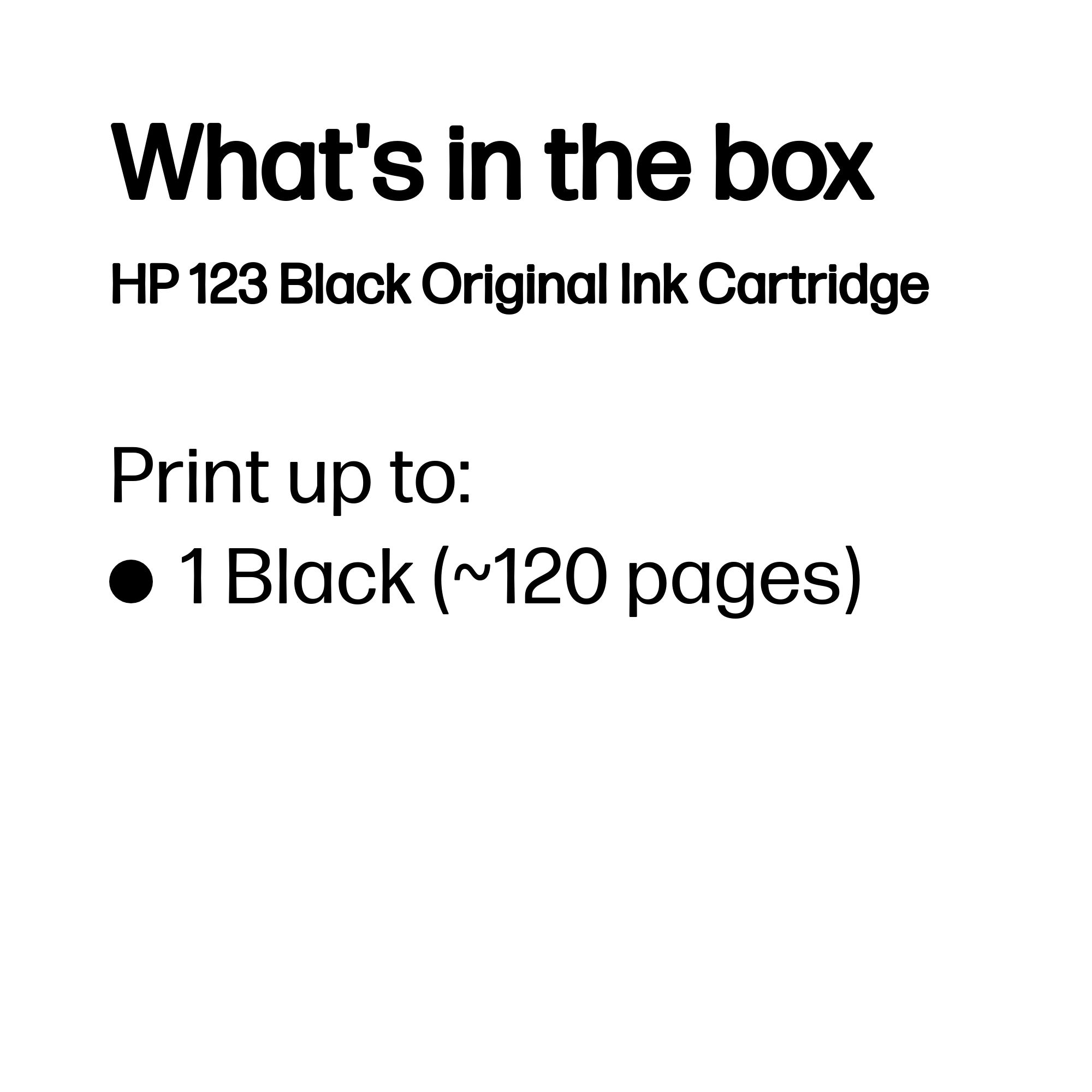 HP 123 Black Original Ink Cartridge – image 3