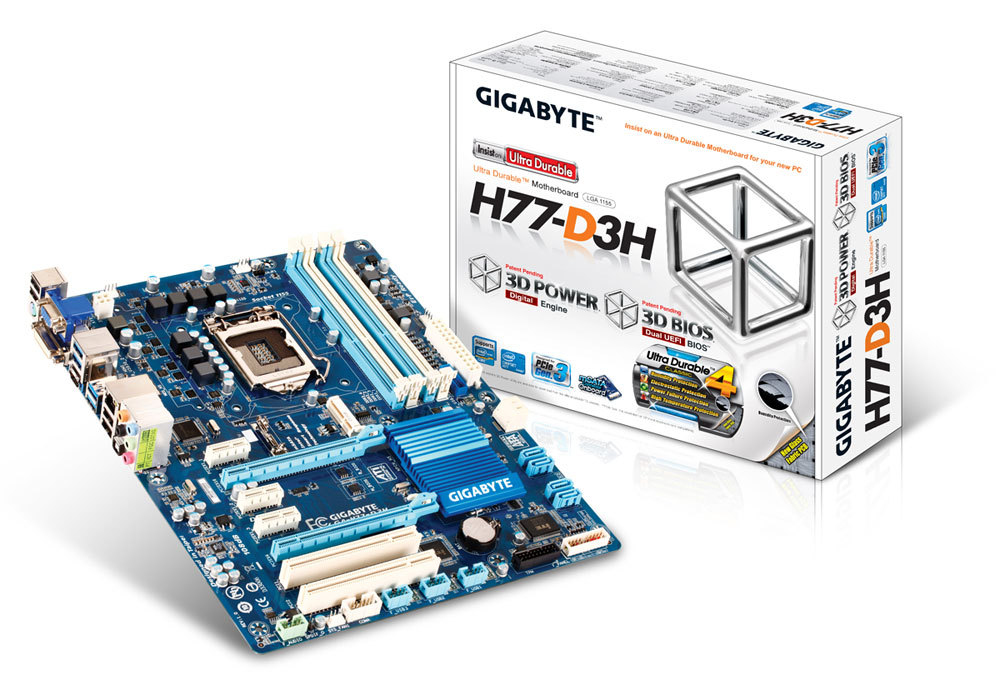GIGABYTE GA-H77-D3H motherboard Intel H77 LGA 1155 (Socket H2) ATX – image 3