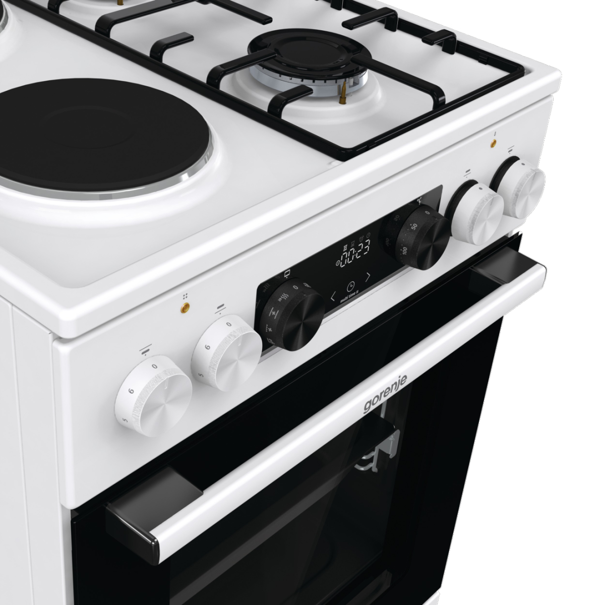 Gorenje GK5C61WF cooker Freestanding cooker Electric Combi Silver – image 3