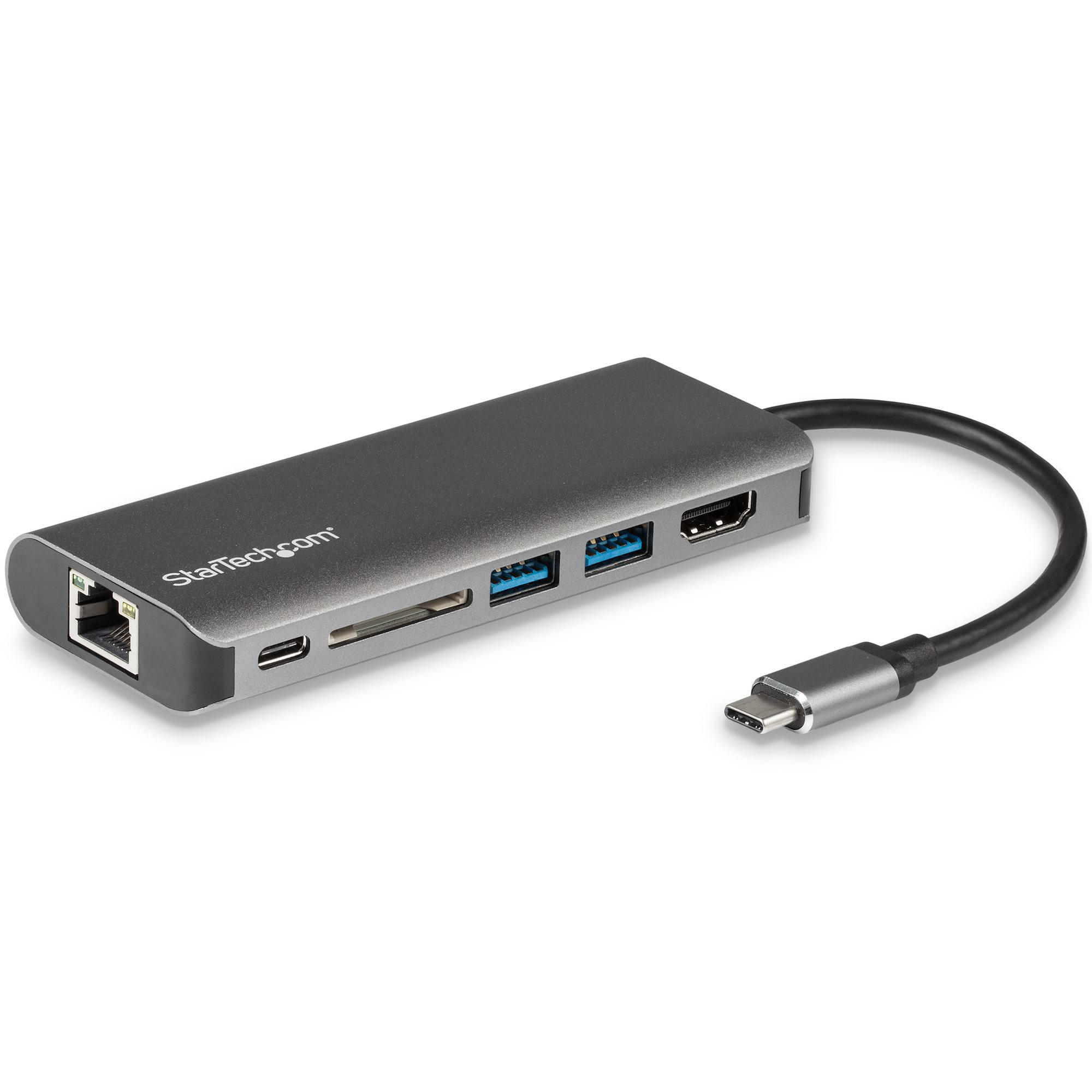StarTech.com USB-C Multiport Adapter - SD-kortläsare - Power Delivery - 4K HDMI - GbE - 2x USB 3.0