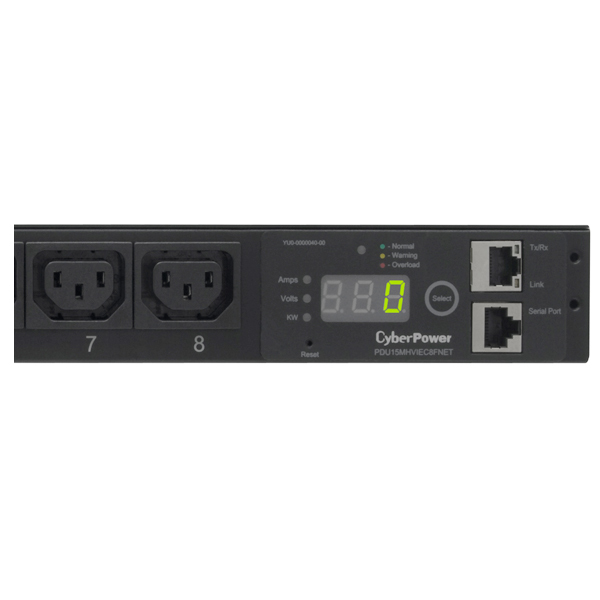 CyberPower PDU15MHVIEC8FNET power distribution unit (PDU) 8 AC outlet(s) 1U Black – image 4