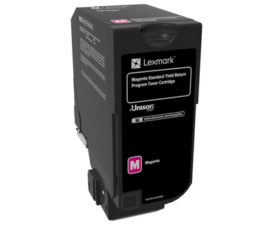 74C4SM0 Tóner Lexmark Rendimiento Estándar Programa Retorno CS720DE Color Magenta 74C4SM0