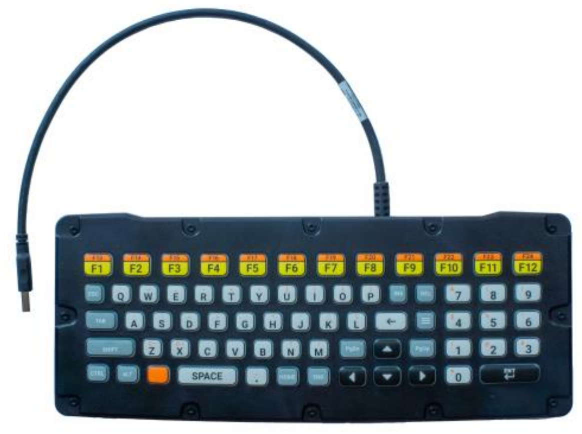 ZEBRA ENTERPRISE MCD-A1 KYBD-QW-ET-S-1 mobile device keyboard QWERTY English USB Multicolour