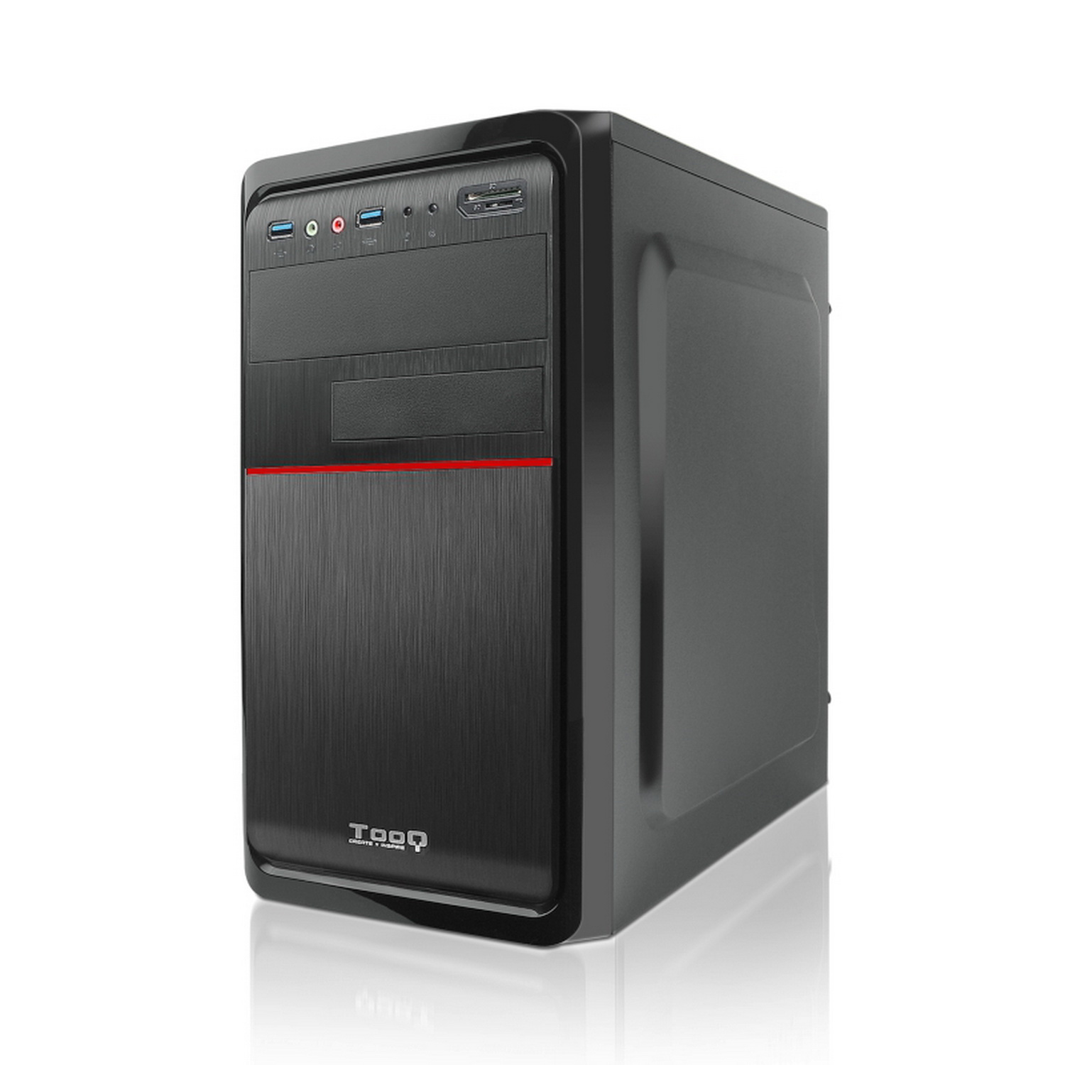 TooQ TQC-4745DU3C-B computer case Mini Tower Black 500 W image 3