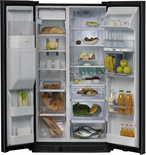 Whirlpool WSG5556A+M side-by-side refrigerator Freestanding