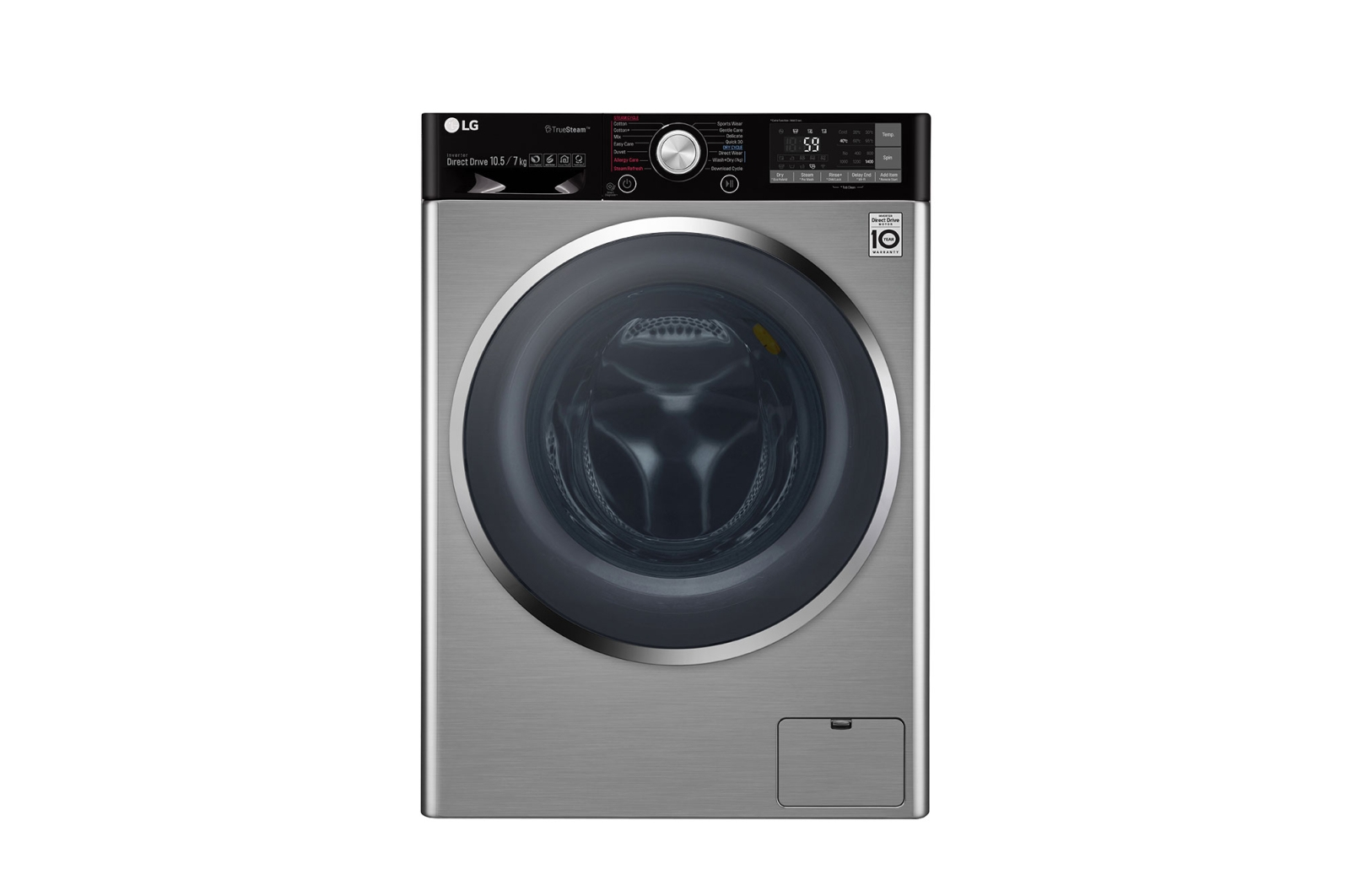 LG F4J9JHP2TD washer dryer Freestanding Front-load Stainless steel