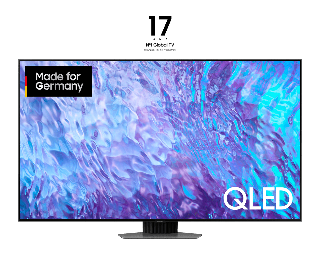 Samsung GQ55Q80CAT 139.7 cm (55") 4K Ultra HD Smart TV Wi-Fi Silver – image 1