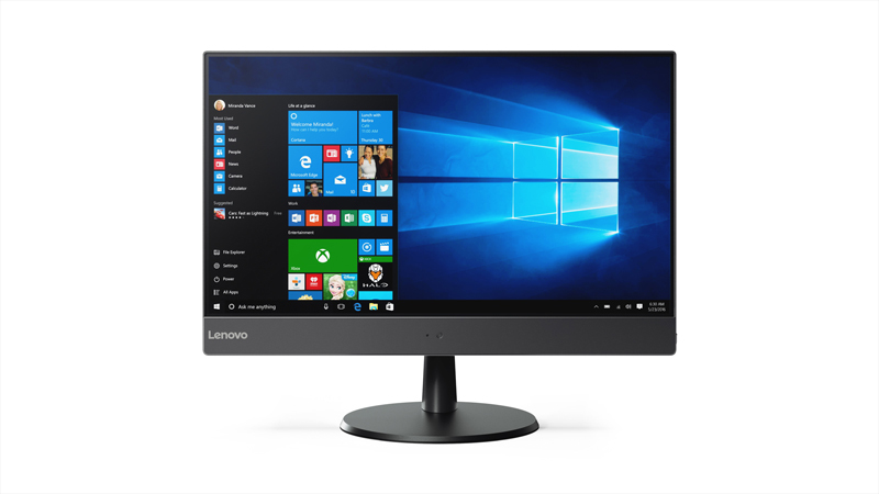 Lenovo V510z Intel® Core™ i5 i5-7400T 58.4 cm (23″) 1920 x 1080 pixels All-in-One PC 8 GB DDR4-SDRAM 1 TB HDD Windows 10 Pro Black image 1