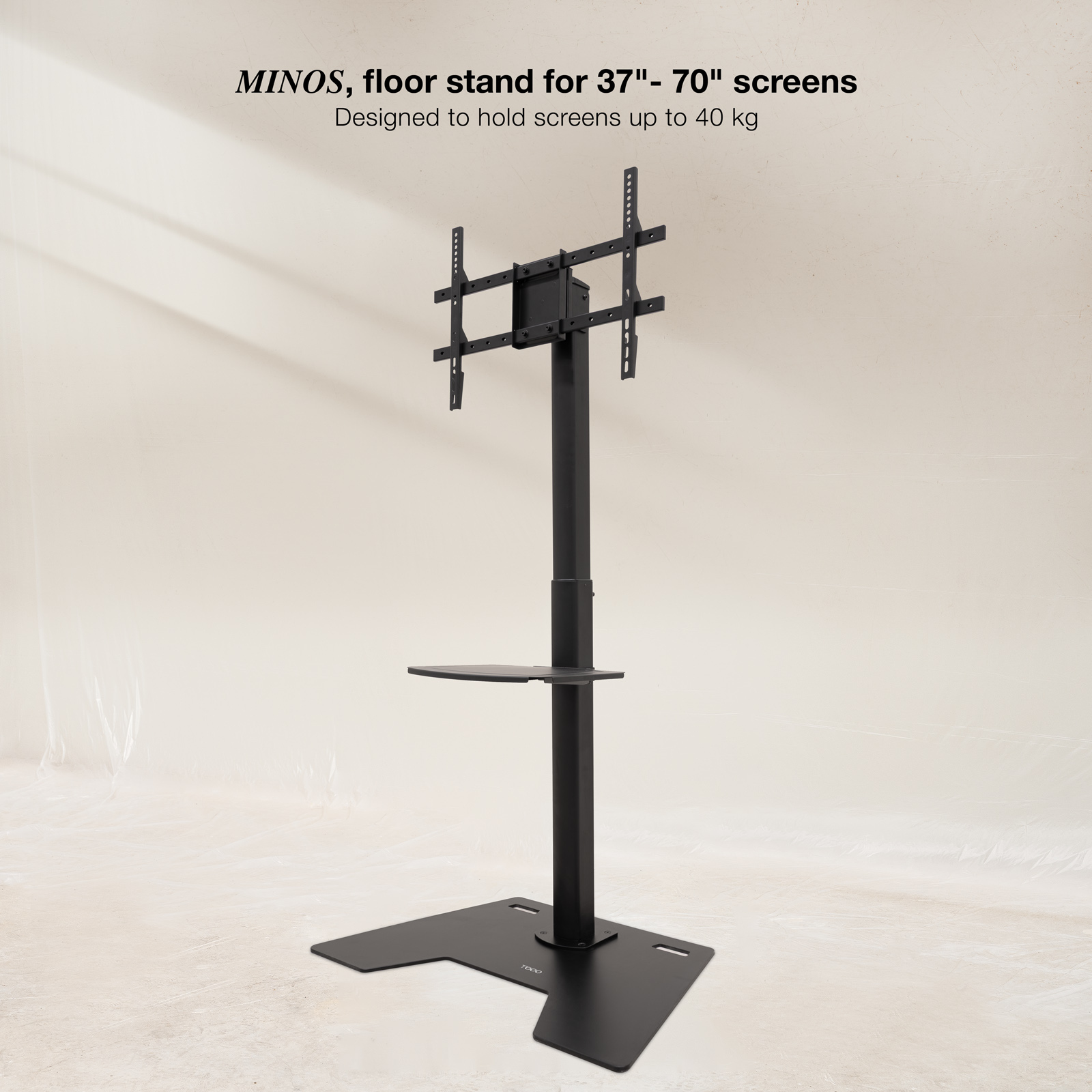 TooQ Floor Stand With Height Adjustment For 37”- 70” Screens – image 2