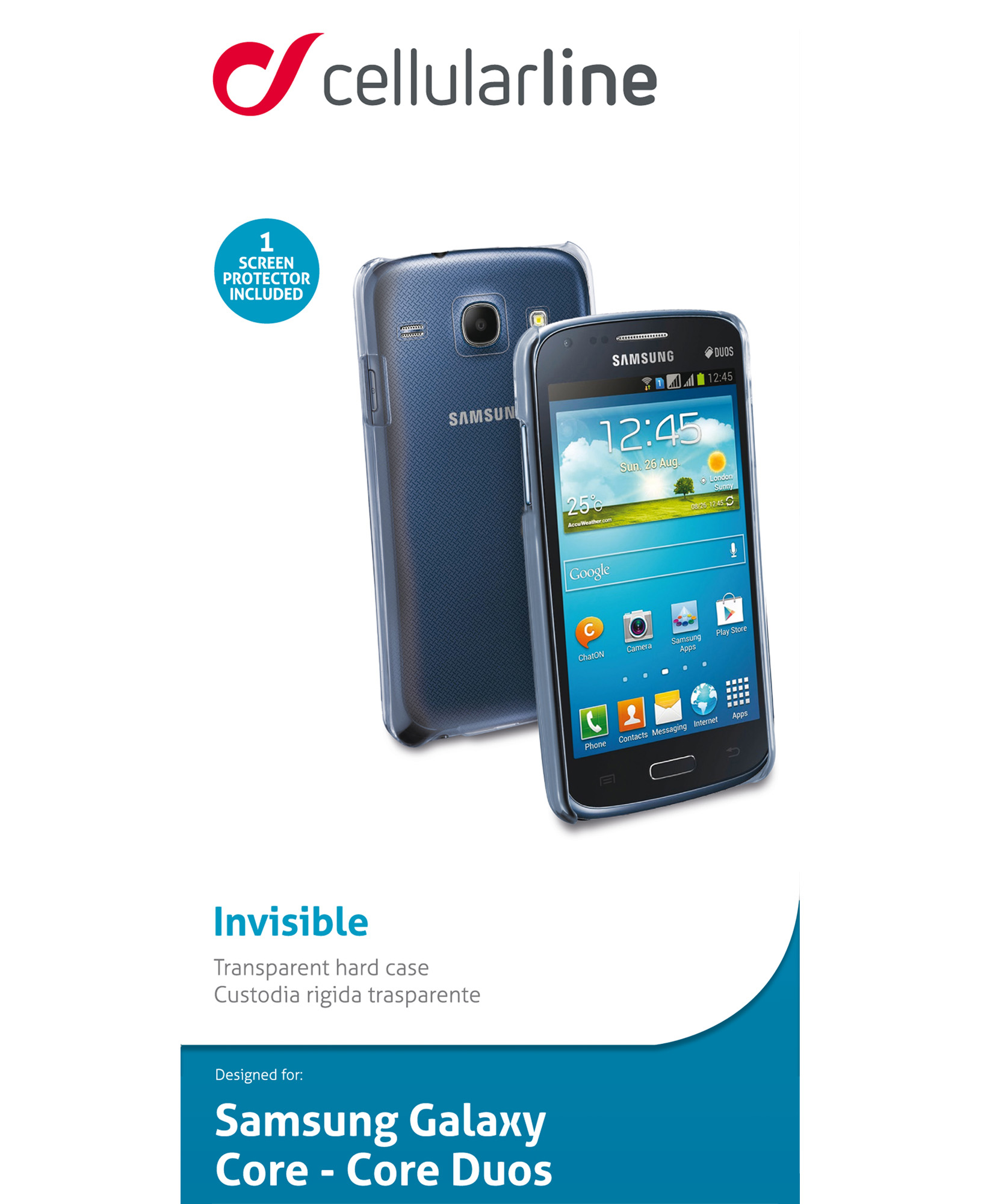 Cellularline Invisible Galaxy Core Duos/Core- Transparent – image 4