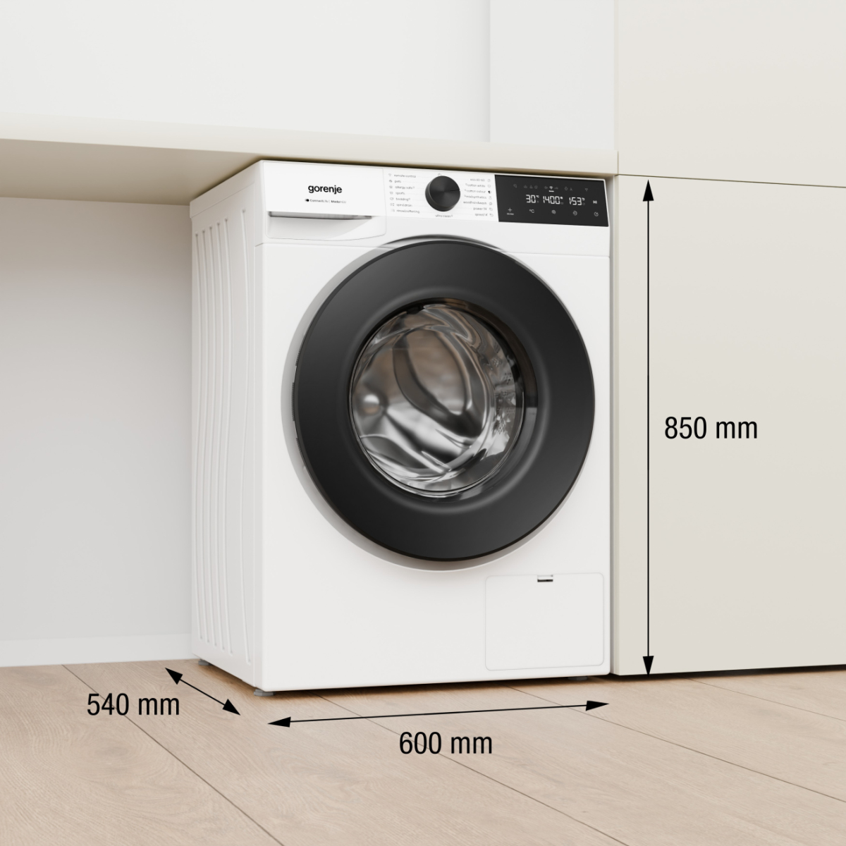 Gorenje Tvättmaskin WG484A31 BK070 – image 2