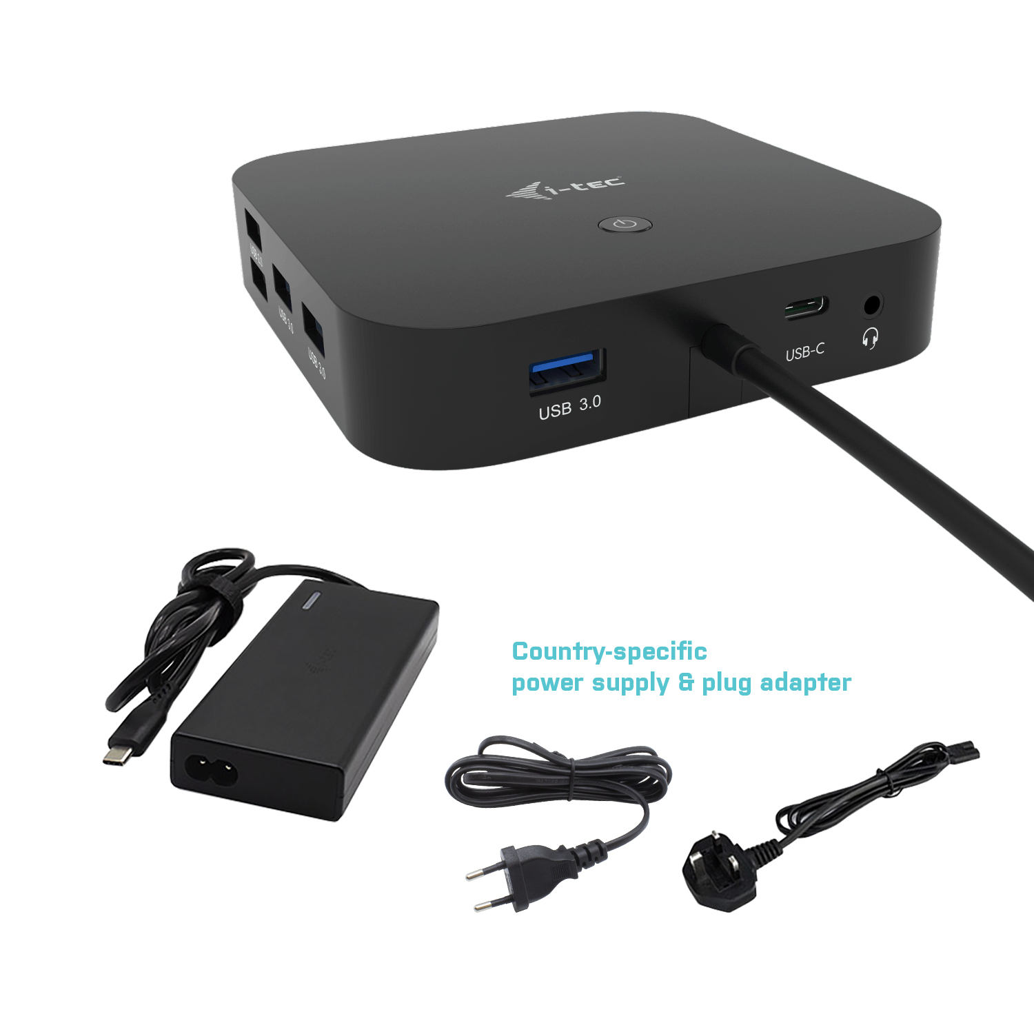 i-tec USB-C HDMI DP Docking Station with Power Delivery – image 2
