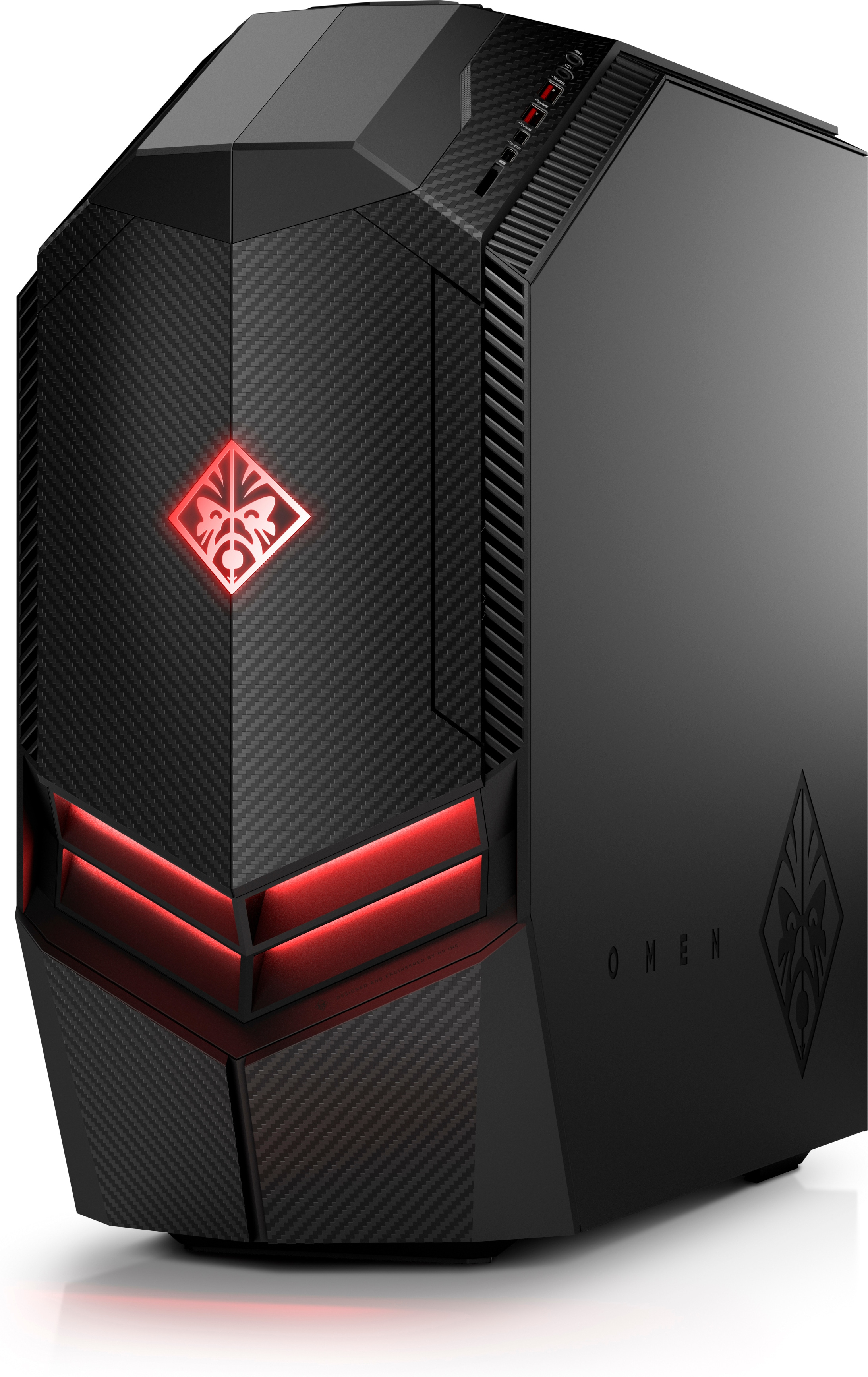 HP OMEN 880-119na AMD Ryzen™ 7 2700X 16 GB DDR4-SDRAM 2.25 TB HDD+SSD NVIDIA® GeForce® GTX 1080 Windows 10 Home Tower PC Black image 2