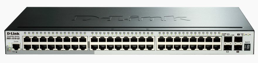 D-Link DGS-1510-52 network switch Managed L3 Gigabit Ethernet (10/100/1000) Black