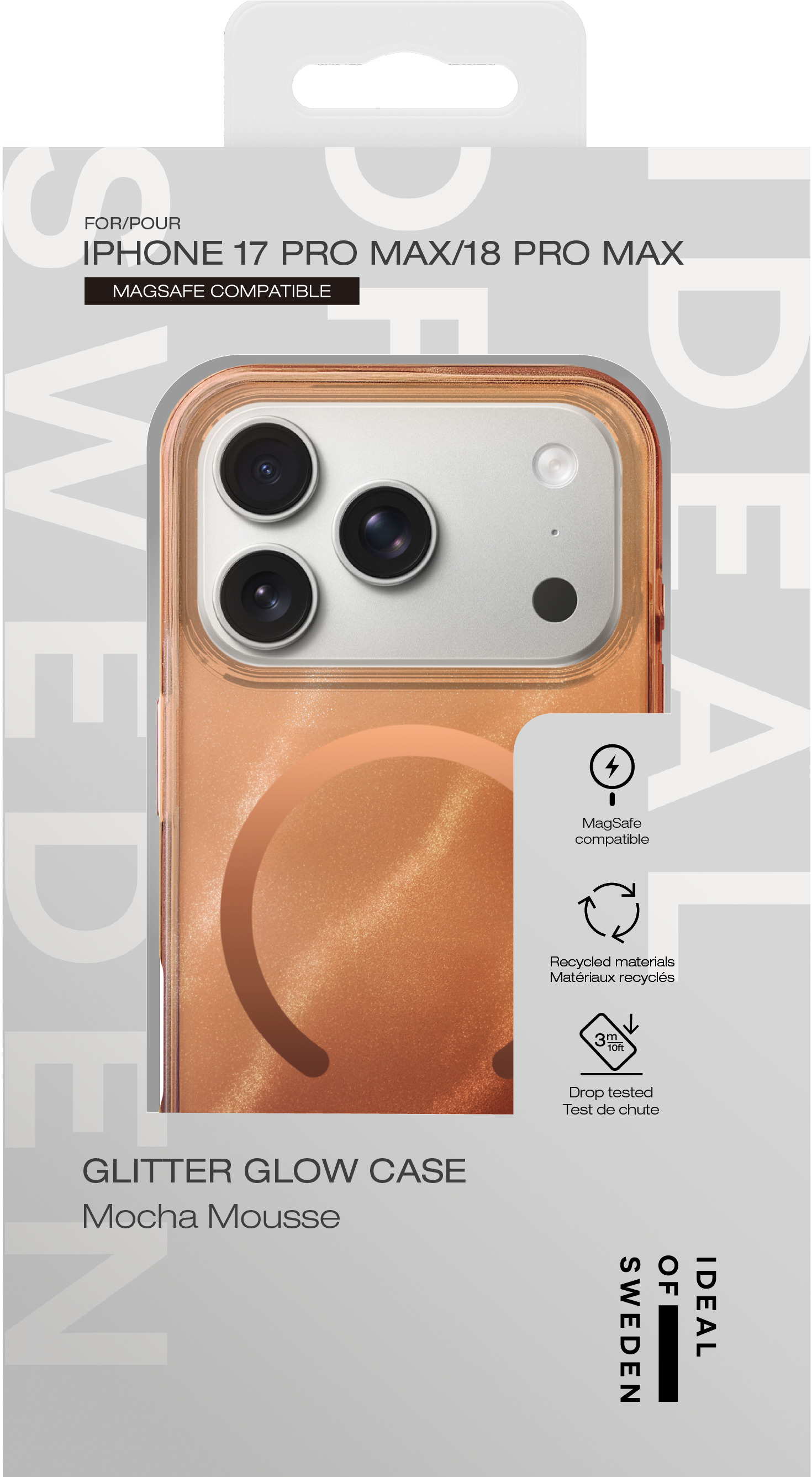 iDeal of Sweden Clear Case MagSafe iPhone 17 Pro Max / 18 Pro Max Mocha Mousse – image 4